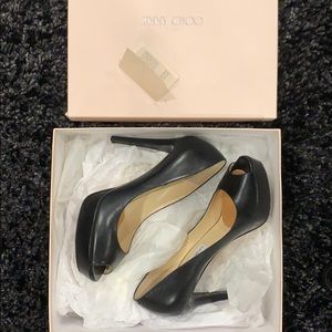 Jimmy choo peep toe pumps
